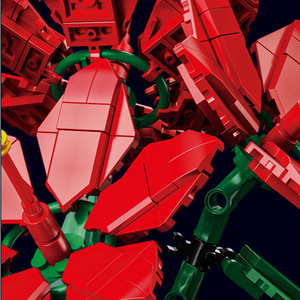 ชุดของเล่นประกอบรูปดอกไม้โรโดเดนดรอนแบบใหม่ในกระถาง  ขนาด 1:8  วัสดุพลาสติกเพื่อการศึกษา สำหรับเด็ก - เป็นมิตรกับสิ่งแวดล้อม - Product Image 5