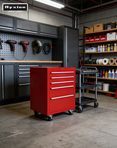 Zware metalen ijzeren gereedschapswagen met 5 laden voor monteursgereedschap - Product Image 1