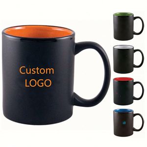 Tasses à café en céramique personnalisées avec logo, durables, promotionnelles, pour la publicité au bureau, pour les événements de marque d'entreprise - Product Image 1