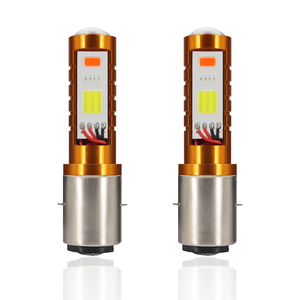 <span class=keywords><strong>Ampoule</strong></span> de phare <span class=keywords><strong>LED</strong></span> COB pour moto <span class=keywords><strong>12V</strong></span>-80V 3 couleurs H4 BA20D P15D 18W 1800LM Blanc Ambre Bleu Faisceau Hi/Lo IP67 Lampe Moto en Aluminium - Product Image 2