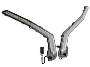 Para Can Am <span class=keywords><strong>Maverick</strong></span> LED Luz de señal de giro Blanco claro/Negro ahumado Para 2017-2023 Can Am <span class=keywords><strong>Maverick</strong></span> <span class=keywords><strong>X3</strong></span> R 4x4 Turbo <span class=keywords><strong>DPS</strong></span> XDS XRS - Product Image 2