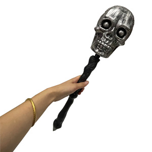 Accesorios de Halloween para Disfraces, Bastón con Cabeza de Calavera, Varita Mágica con Cabeza de Fantasma - Product Image 6