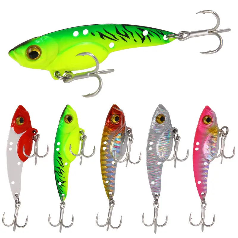 Fishing Spoons Metal Blade Fishing Lures Hard VIB Blade Baits Crank Baits Sinking Lures for Bass Trout Crappie Walleye