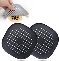 Protection universelle en silicone antidérapante pour drain de douche, filtre à cheveux facile à nettoyer, bouchon plat en silicone pour évier