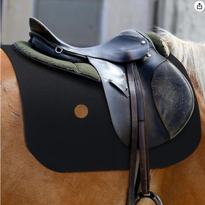 Six Legs Horse Saddle <b>Pad</b> Black Breathable Mesh Felt All Purpose <b>Cushion</b> for Riding Equipment - Product Image 3