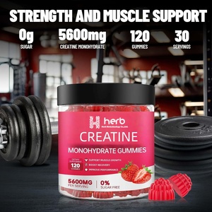 Complément alimentaire sportif en forme de bonbons gélifiés à la créatine monohydrate pour adultes, marque privée ODM/OEM, pour la gestion de l'énergie - Product Image 3