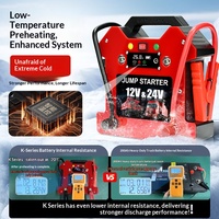 Patrik 68000mAh Universal 12V 24V Pengisi Daya Baterai Truk Tugas Berat LiFePO4 Jump Starter Darurat dengan Sistem Pemanasan Awal