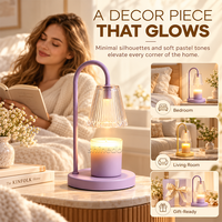 Lampe chauffe-bougie pour chambre, salon, coin lecture, bureau – Lampe à cire parfumée, aromathérapie, décoration intérieure, cadeau prêt à offrir