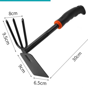 <span class=keywords><strong>Mini</strong></span> pala de azada de mano de doble propósito de acero inoxidable para aflojar el suelo y deshierbar en macizos de flores - Product Image 1