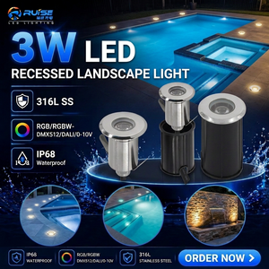 Shenzhen RISE Mini IP68 Étanche 12V <span class=keywords><strong>RGB</strong></span> LED Piscine Lumières Contrôle Externe Sous-Marine 90 80 12W Led Lumière 170 - Product Image 1