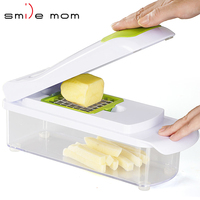 Nieuwe Aankomst Multifunctionele Handheld Groentesnijder Ui Aardappelschiller Keuken Vruchten Snijmachine All-In-1 Stalen Groente Chopper