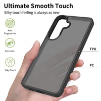 Nouvelle coque de téléphone robuste et fine en TPU pour SAM S25 Ultra/S26 Plus/S26Ultra/S25/A17 A55 A57 A53 A34, antichoc, anti-traces de doigts, finition givrée