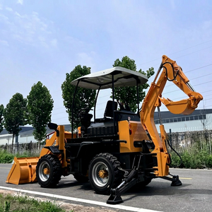 Excavadora Multifuncional Pequeña Shanwang de Cuatro Ruedas con Tracción Delantera y Trasera, Transmisión Mecánica, 4 Años de Garantía - Product Image 1