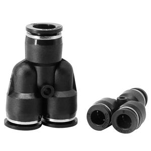 Conector Rápido Neumático Tipo Y de Tres Vías para Manguera de Aire, Manguera Industrial de Plástico PU para Brazos Robóticos - Product Image 1