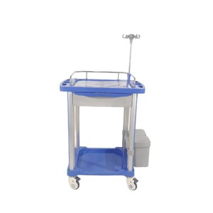Chariot d'hôpital avec doubles poubelles et tiroirs pour chariot de perfusion ambulatoire, équipement médical, matériau ABS, 890x520x824mm - Product Image 5