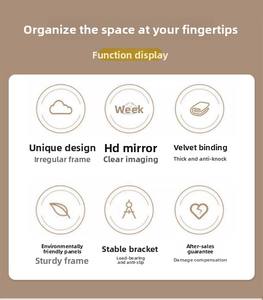 पूर्ण शरीर ड्रेसिंग दर्पण, अनियमित आकार, घर के उपयोग के लिए, बेडरूम, विशेष आकार के फर्श-खड़े दर्पण - Product Image 6