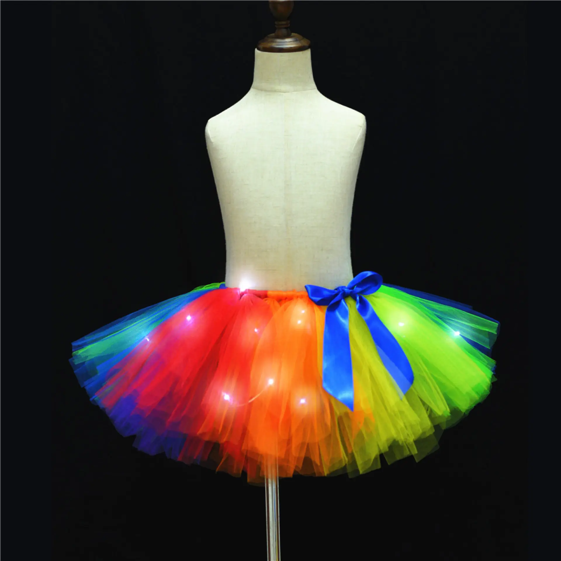 Rok Tutu Led Putih untuk Wanita, Rok Tutu Led Warna Putih untuk Wanita