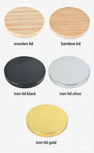 Bocaux à bougies en verre transparent blanc vides, fabrication <span class=keywords><strong>de</strong></span> bougies simples sans couvercle en <span class=keywords><strong>bois</strong></span>, récipient pour bougies votives, logo personnalisé pour la fabrication <span class=keywords><strong>de</strong></span> bougies - Product Image 3