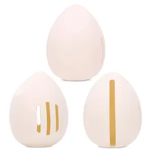 Usine personnalisée sans BPA poudre bouffée douce cosmétique boîte de rangement maquillage mélangeur Silicone maquillage porte-éponge