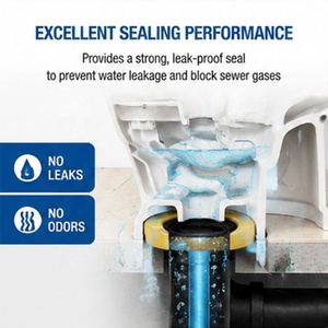 Joint d'étanchéité en <span class=keywords><strong>cire</strong></span> durable, anti-corrosion, imperméable et longue durée pour cuvette de toilettes sans bride - Product Image 5