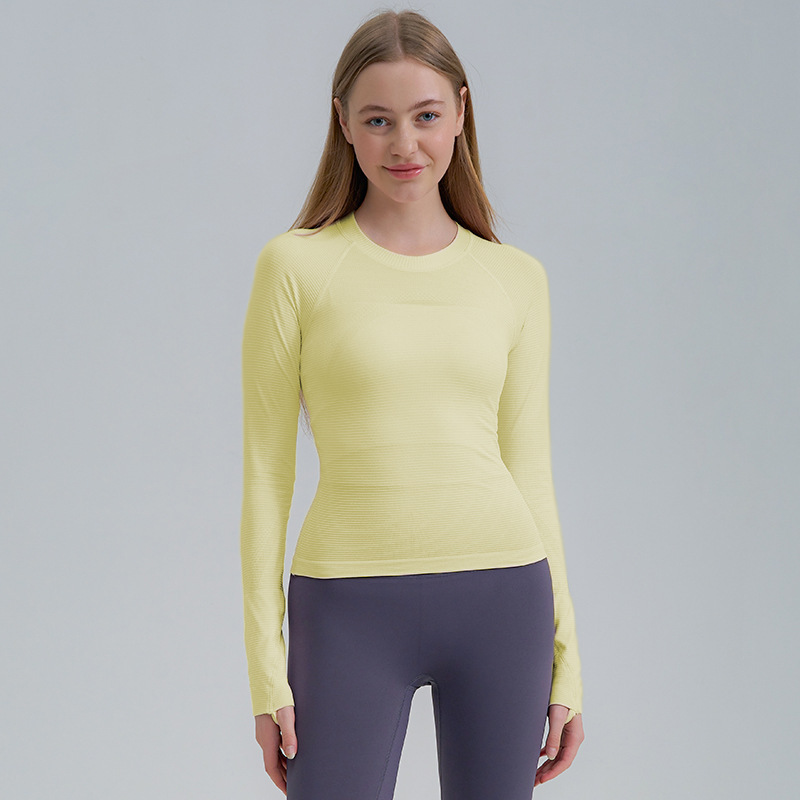 Custom Women Yoga Top Ultra Light Breathable 4 Way Stretch Super Soft Athletic Shirt Wholesale