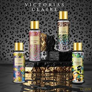 Perfume Corporal en Spray Floral Victoria Ladies de 250 ml, Tamaño Regular, Botella de Vidrio Dorada, Fragancia Duradera, Colección Explosions Home - Product Image 1