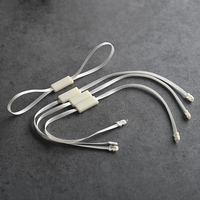 Étiquette de vêtement lavable à transfert thermique personnalisable en relief 3D avec double insert et fermeture universelle, la plus vendue