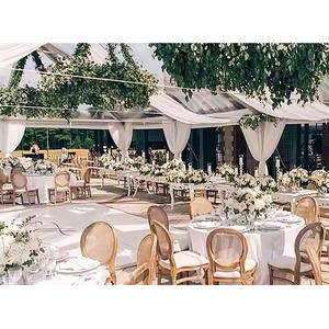 Vente en gros de luxe grande couverture en PVC 10X30m tente d'événement intérieur/extérieur église mariage fête chapiteau voile pour réception salon professionnel - Product Image 3