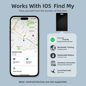 Localisateur de <span class=keywords><strong>carte</strong></span> MFI Portefeuille Bagages pour animaux de compagnie GPS Tracker Tag Localiser mon appareil IOS Finder <span class=keywords><strong>Recharge</strong></span> sans fil Android AirTag Tracker - Product Image 2