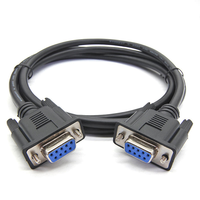 Câble de données série RS232 D-Sub DB9 femelle-femelle de 10 pieds (câble de crossover pour modem)