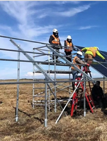 Vis de terre galvanisées de vente chaude Ancrage de poteau de pieu hélicoïdal à prix compétitif pour système de montage solaire