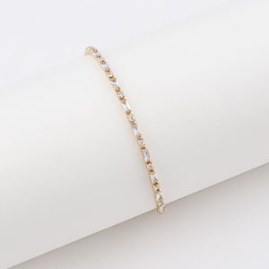 Bracelet Tennis Hypoallergénique Plaqué Or 18 carats avec Zircons pour Homme - Cadeau - CM <span class=keywords><strong>YIM</strong></span> - Product Image 6