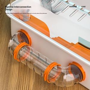 Evcil Hayvan Malzemeleri Ekstra Büyük Hamster Kafesi Büyük Boy Villa Altın İpek Ayısı Gine Domuzu Çiçekli Sıçan Hamster Oyuncağı Hamster Kafesi Büyük - Product Image 2