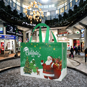 High Quality Wholesale Eco-Friendly Non-Woven Christmas Gift <b>Bag</b> Waterproof and <b>Foldable</b> with Custom Pattern - Product Image 3