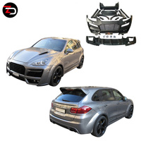 Body Kit TECH Style High Fitment, Bumper, Spoiler Atas, Wing Bagasi, Side Skirt, Wheel Brow untuk Porsche Cayenne 958.1 2011-2014.