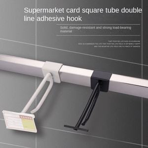 Direkt vom Hersteller: Metall-Supermarktregale mit praktischem Zweilinien-Haken-Displayständer, optionale Länge, quadratische Boutique-Kartenhalterung - Product Image 3