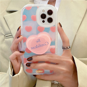<span class=keywords><strong>Coque</strong></span> magnétique en TPU avec porte-anneau pour <span class=keywords><strong>iPhone</strong></span> <span class=keywords><strong>13</strong></span>, étui de voiture mince avec des points en cœur et à la mode - Product Image 2
