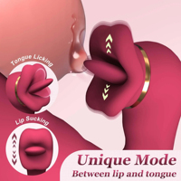 Vibromasseur vibrant à poussée, stimulateur clitoridien, vibromasseur langue en silicone pour femme, jouets sexuels pour femmes, produit pour adultes