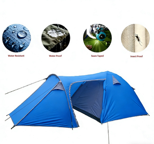 Tente de <span class=keywords><strong>camping</strong></span> HOSA Outdoor Venice, tente dôme imperméable avec véranda et sac de transport, 2 à 6 personnes, quatre saisons, vente chaude, personnalisable - Product Image 5