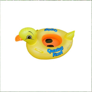Anneau de natation <span class=keywords><strong>gonflable</strong></span> en PVC de dessin animé de <span class=keywords><strong>canard</strong></span> jaune bouée de sauvetage pour enfants épaissie écologique pour les fournitures d'eau de fête de piscine - Product Image 4