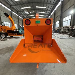 Pengiriman gratis 32hp Drum mulsa Mini umpan hidrolik otomatis dengan halangan Trailer mudah untuk memindahkan mesin penghancur kayu pengiris - Product Image 6