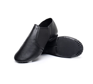 <strong>Wholesale</strong> Women's <strong>Central</strong> Gore Slip Jazz Shoes Model Genuine Leather Upper Rubber Sole Dance Shoes Size 28-45 - Product Image 3