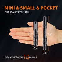 Portable Mini torche LED lampe de poche d'urgence tactique en alliage d'aluminium corps AA Type de batterie pour la chasse