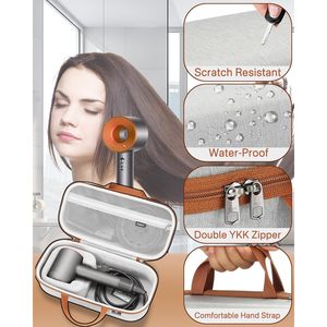 Étui de rangement rigide de qualité supérieure pour sèche-cheveux Dyson, sac de voyage pour articles de toilette avec doublure grise, étui uniquement à vendre - Product Image 2