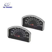 Termometer Panggangan Baja Tahan Karat DIAL 360 Field View Dot Matrix Display 38~538 Monitor Suhu Daging BBQ/Pemanggangan
