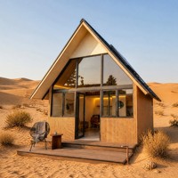 Chalet de Luxe Préfabriqué en Forme de A, 20 pieds, 40 pieds, Cabane Modulaire pour Airbnb, Complexes Hôteliers et Hôtels de Montagne, Idéal pour Projets