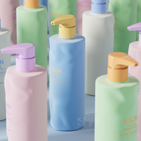 Bouteilles en plastique personnalisées de 600 ml (18 oz) pour shampoing, savon pour les mains, lotion pour le corps et le visage, emballage cosmétique