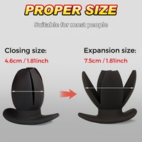 Écarteur Anal Creux en Silicone à Design 4 Pétales, 100% Étanche pour Usage Anal Masculin et Féminin, Produit Adulte