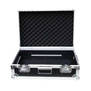 Estuche de herramientas de peluquero de plástico duro duradero personalizable de fábrica Estuche de aluminio ignífugo para <span class=keywords><strong>DJ</strong></span> Flight Road con ruedas - Product Image 6