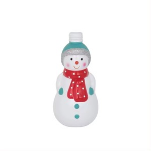 Bouteille bonhomme de neige de Noël en plastique pour animaux de compagnie poupée de dessin animé pour enfants bouteille de shampooing et de lotion de bain bouteille de boisson en forme portable 2024 - Product Image 1
